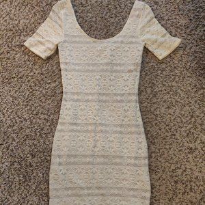 Bodycon Off-White Dress